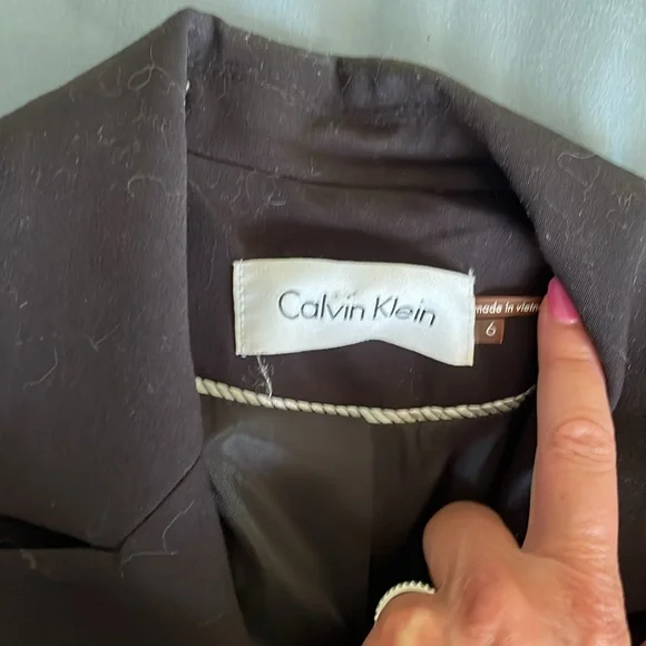 Calvin Klein women’s blazer- black sz 6 - Picture 2 of 3